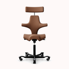 Ergonomischer HAG Bürostuhl braun