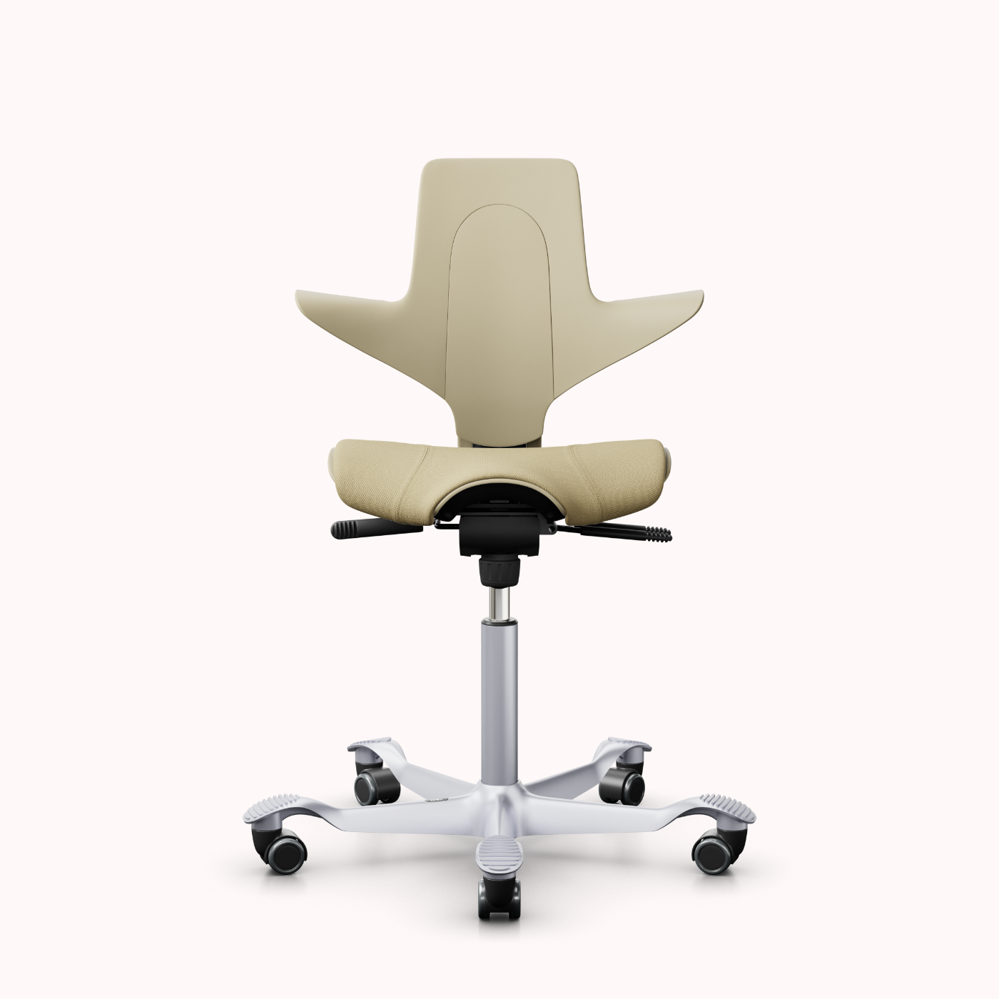 Ergonomischer HAG Bürostuhl, beige