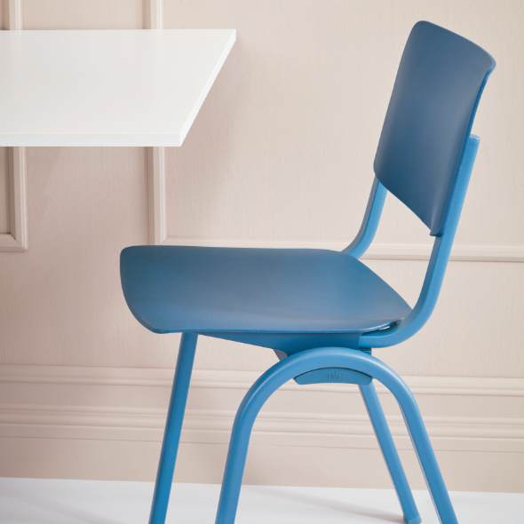Blauer ergonomischer HAG Stuhl